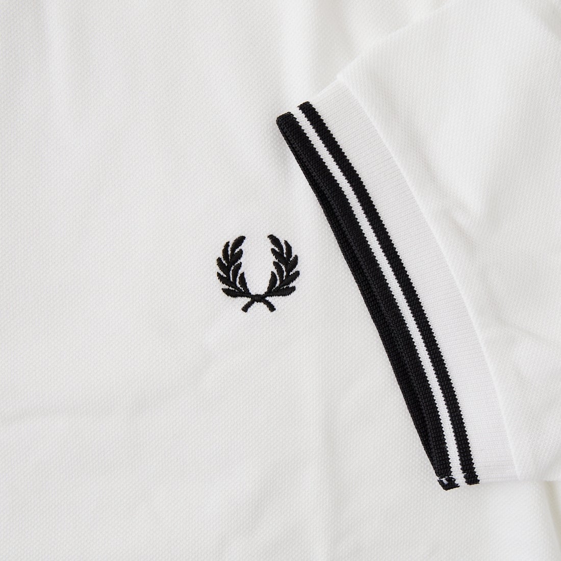 FRED PERRY [フレッドペリー] ティップライン ロゴ刺繍ポロシャツ [M3600] 200 WHITE