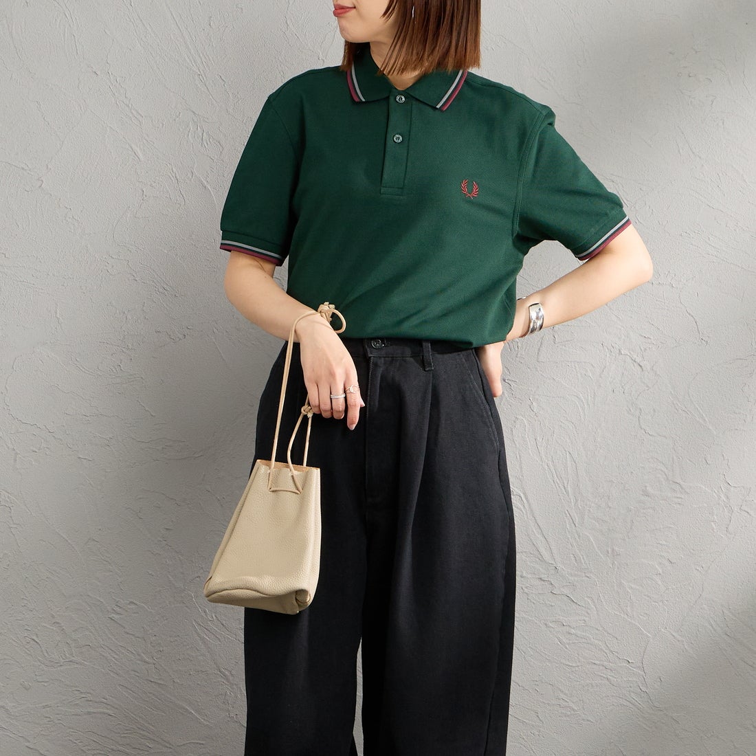 85A GRASSR&&モデル身長：159cm 着用サイズ：S&&