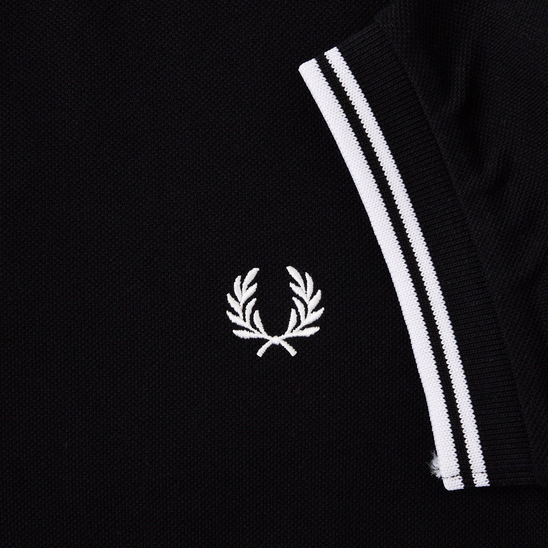 FRED PERRY [フレッドペリー] ティップライン ロゴ刺繍ポロシャツ [M3600] 350 BLACK