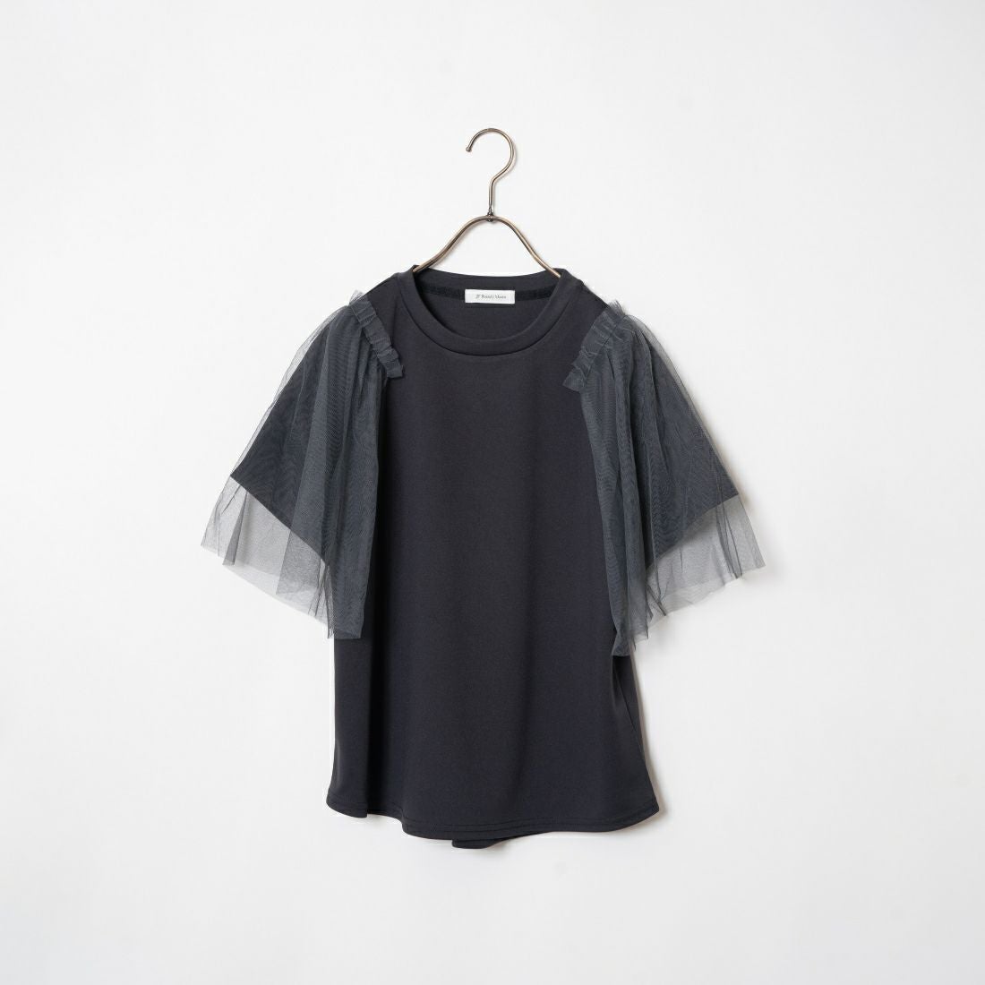 Jf Ready Made [ジェイエフレディメイド] チュールスリーブデザインTシャツ [7124327] ﾁｬｺｰﾙ