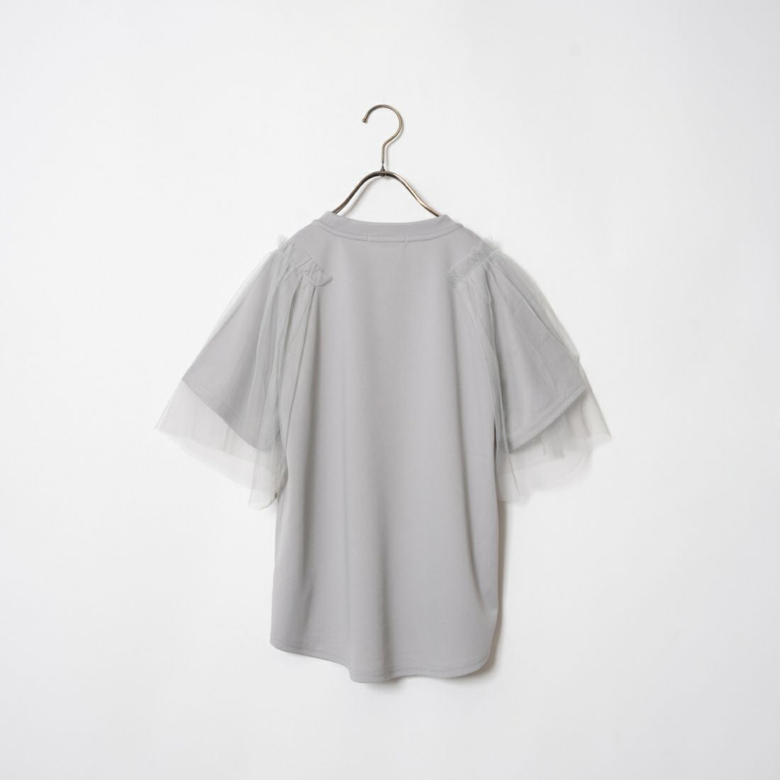 Jf Ready Made [ジェイエフレディメイド] チュールスリーブデザインTシャツ [7124327] ﾗｲﾄｸﾞﾚｰ