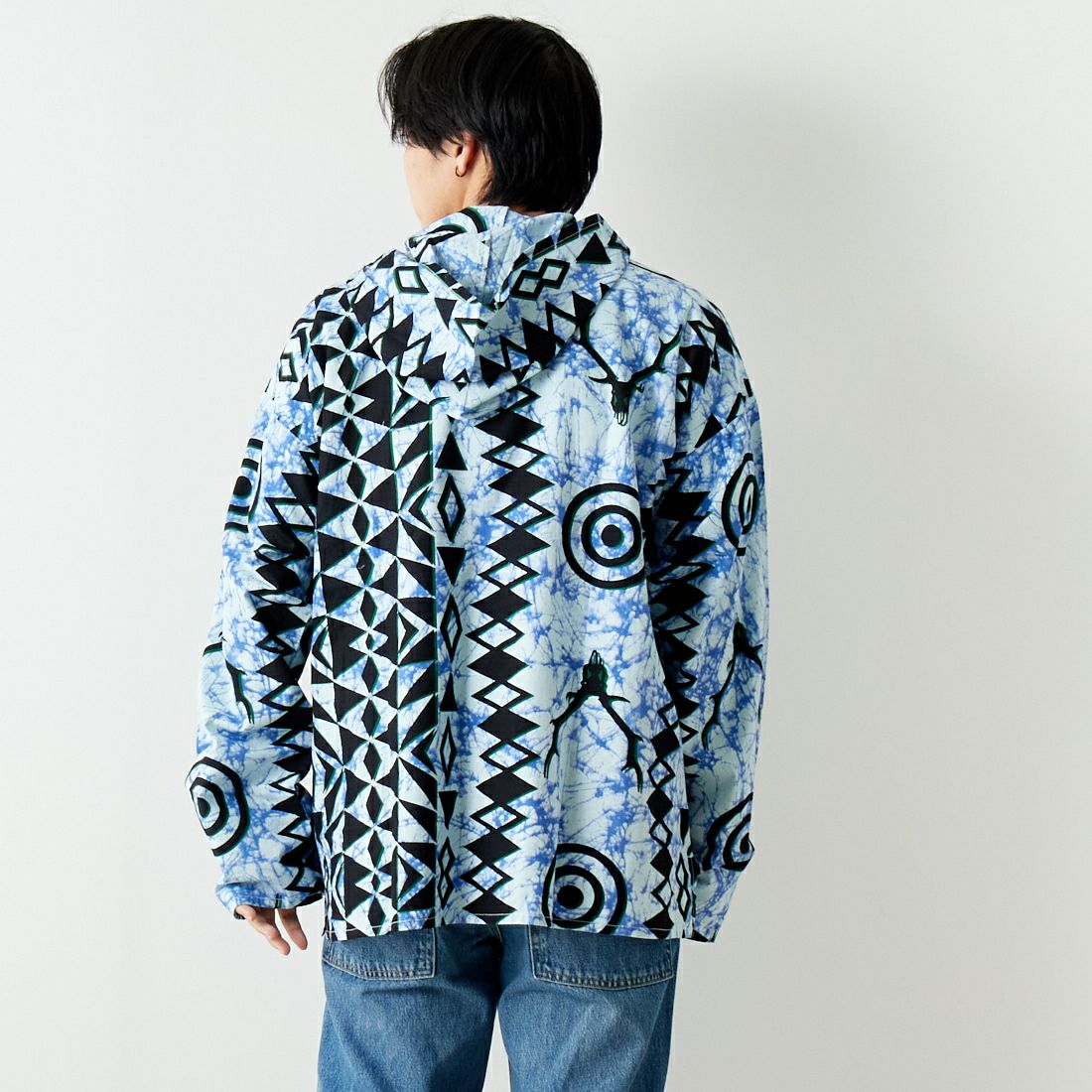 South2West8 [サウスツーウエストエイト] メキシカンパーカー [OT575] SKULL&TARG &&モデル身長：179cm 着用サイズ：L&&