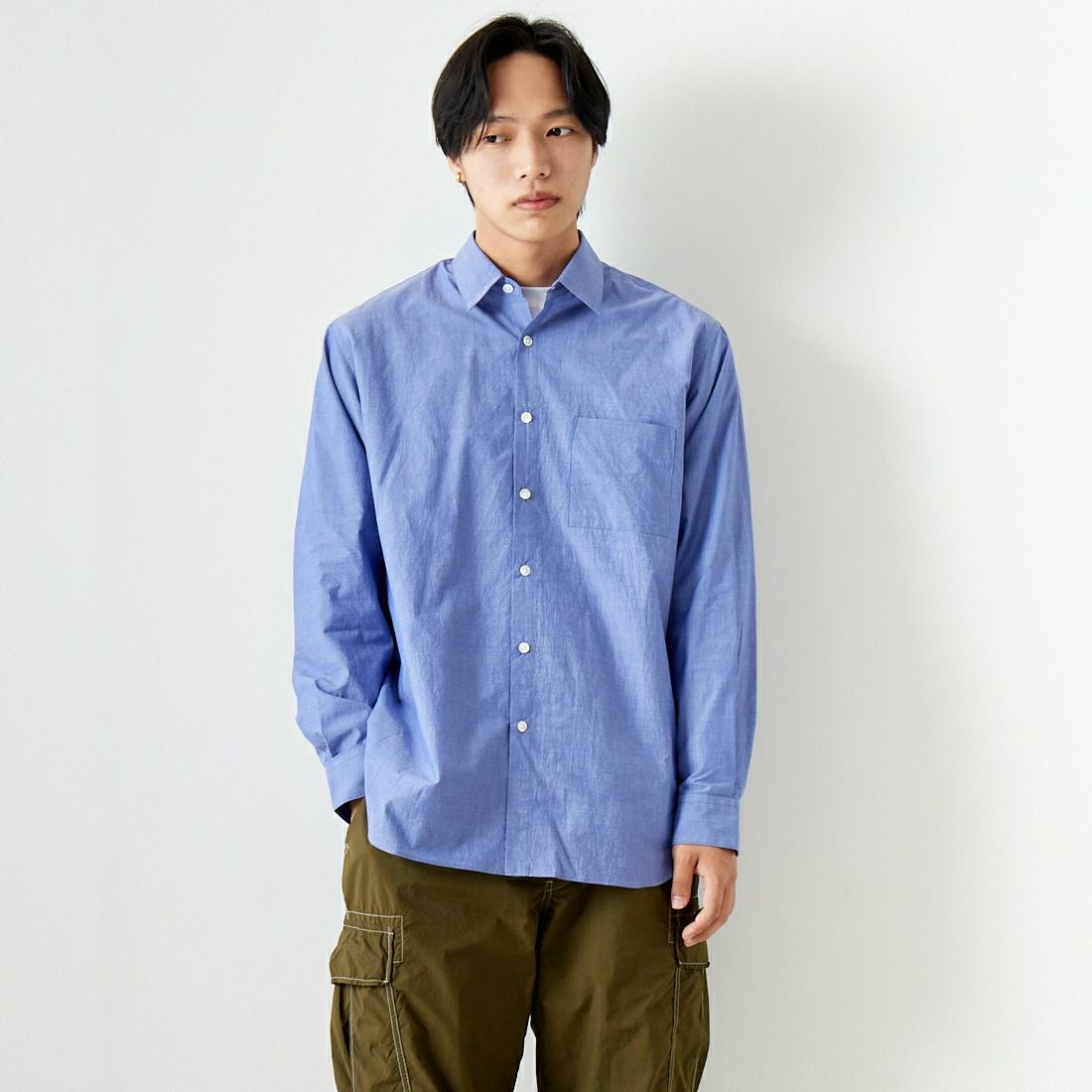 ﾛｲﾔﾙﾌﾞﾙｰ&&モデル身長：179cm 着用サイズ：M&&