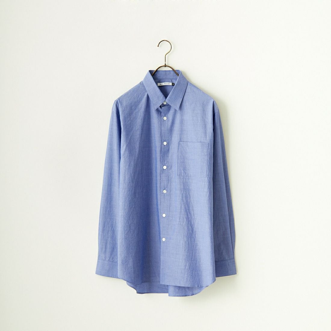 Noir Fabrik [ヌワールファブリック] シャンブレーワッシャーベーシックシャツ [BN0123-401] ﾛｲﾔﾙﾌﾞﾙｰ