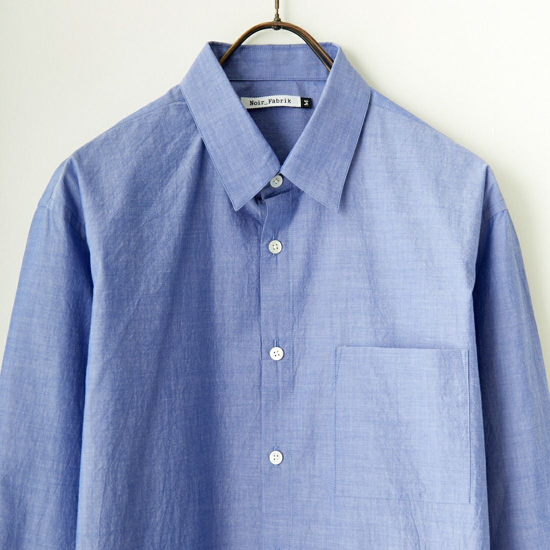 Noir Fabrik [ヌワールファブリック] シャンブレーワッシャーベーシックシャツ [BN0123-401] ﾛｲﾔﾙﾌﾞﾙｰ