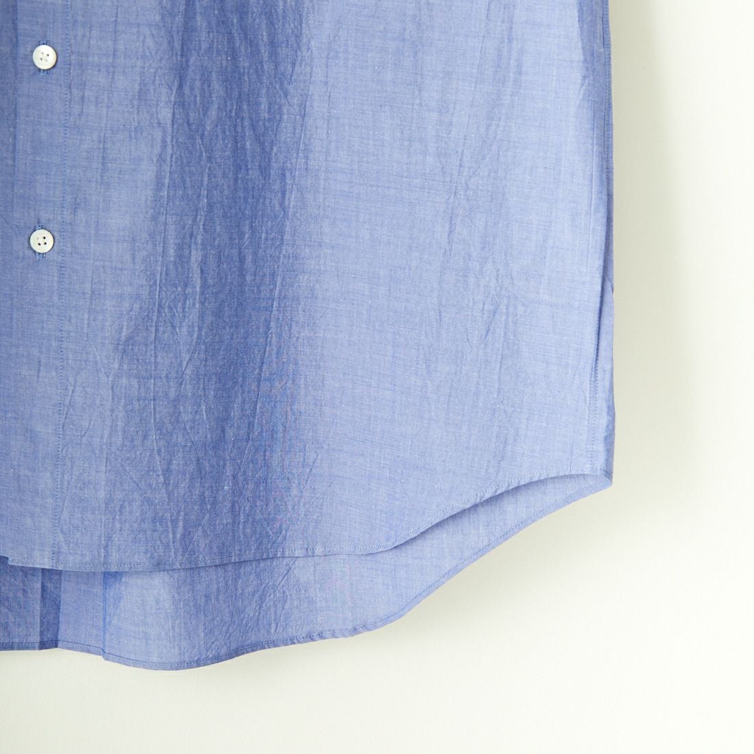 Noir Fabrik [ヌワールファブリック] シャンブレーワッシャーベーシックシャツ [BN0123-401] ﾛｲﾔﾙﾌﾞﾙｰ