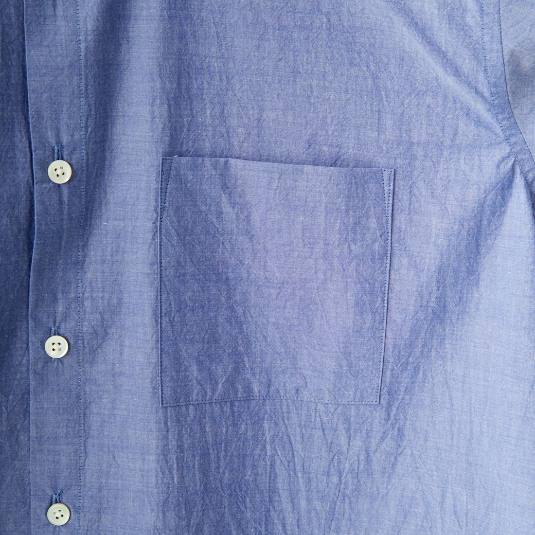 Noir Fabrik [ヌワールファブリック] シャンブレーワッシャーベーシックシャツ [BN0123-401] ﾛｲﾔﾙﾌﾞﾙｰ