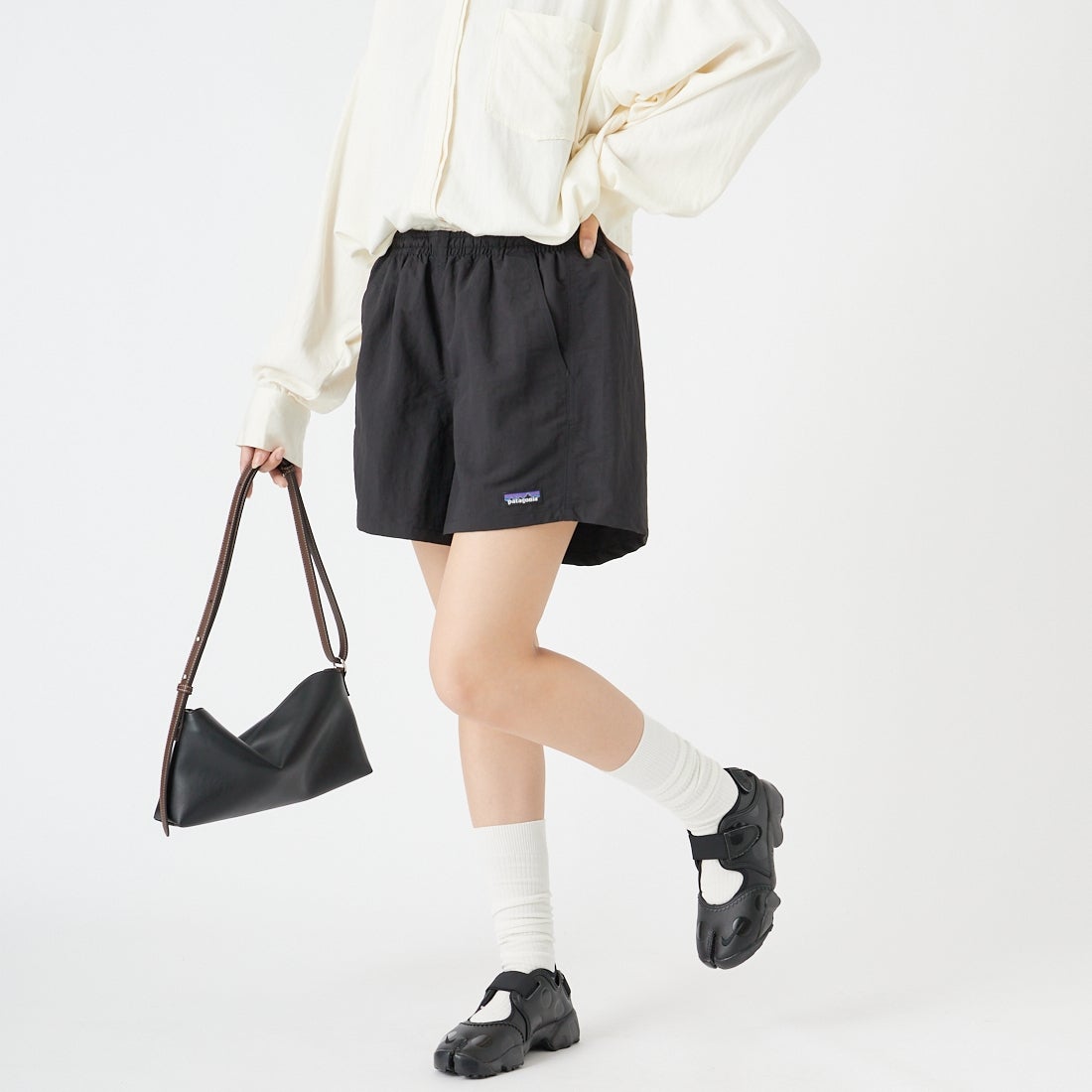 patagonia [パタゴニア] ウィメンズ バギーズ ショーツ [57059] BOB &&モデル身長：162cm 着用サイズ：S&&