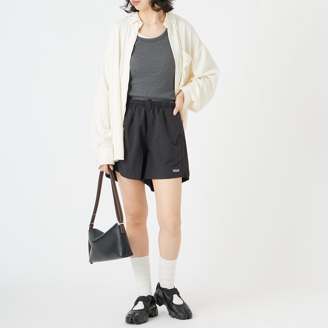 patagonia [パタゴニア] ウィメンズ バギーズ ショーツ [57059] BOB &&モデル身長：162cm 着用サイズ：S&&