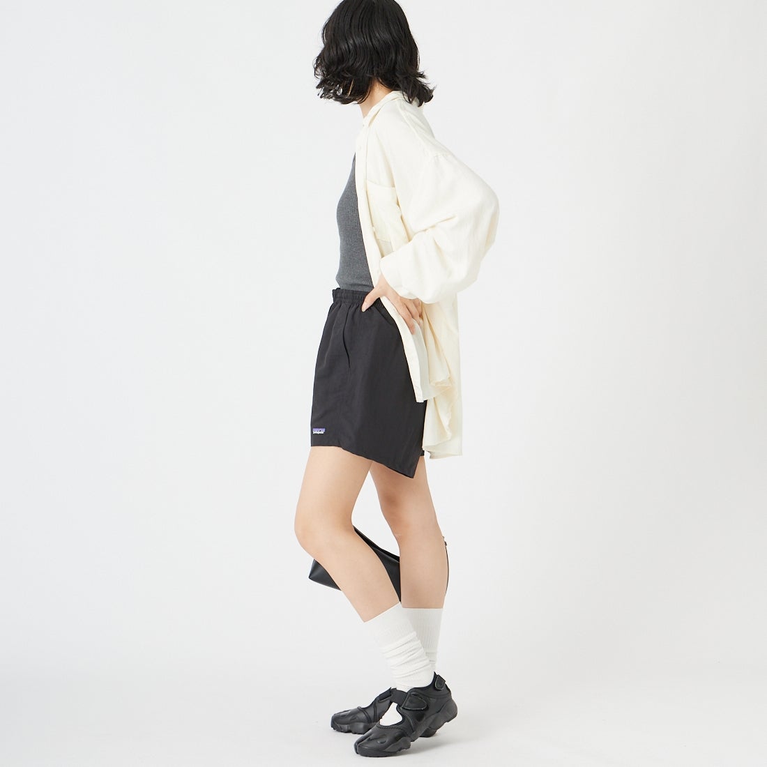 patagonia [パタゴニア] ウィメンズ バギーズ ショーツ [57059] BOB &&モデル身長：162cm 着用サイズ：S&&