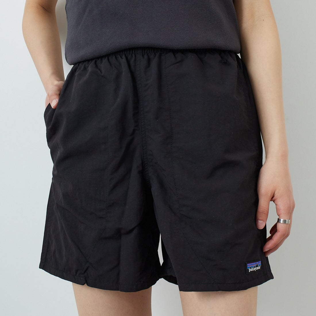 patagonia [パタゴニア] ウィメンズ バギーズ ショーツ [57059] BOB &&モデル身長：160cm 着用サイズ：S&&
