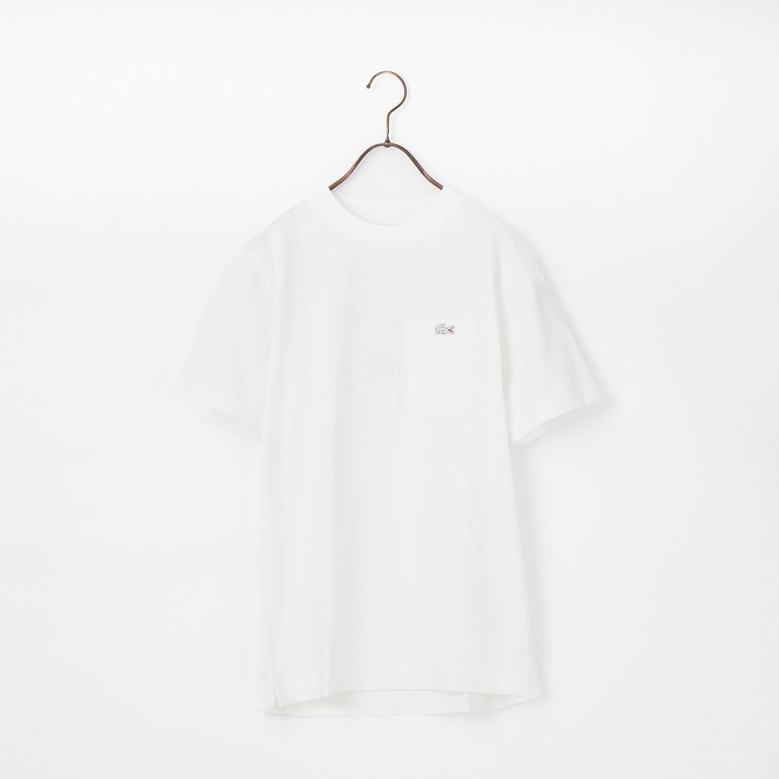 LACOSTE [ラコステ] アウトラインクロックポケットTシャツ [TH5581] 001 WHITE