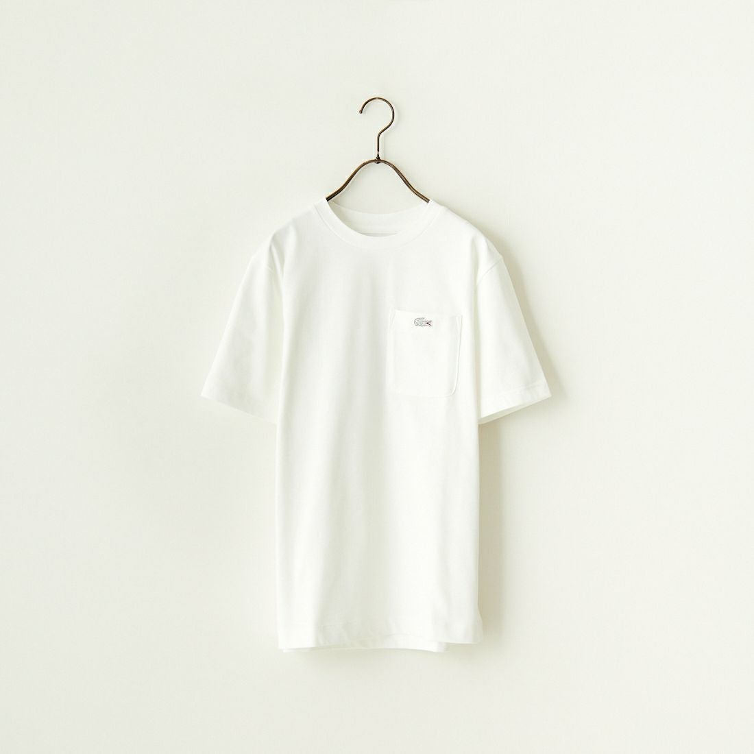 LACOSTE [ラコステ] アウトラインクロックポケットTシャツ [TH5581] 001 WHITE