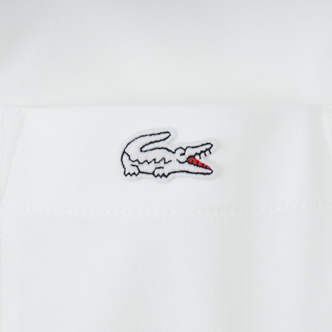 LACOSTE [ラコステ] アウトラインクロックポケットTシャツ [TH5581] 001 WHITE
