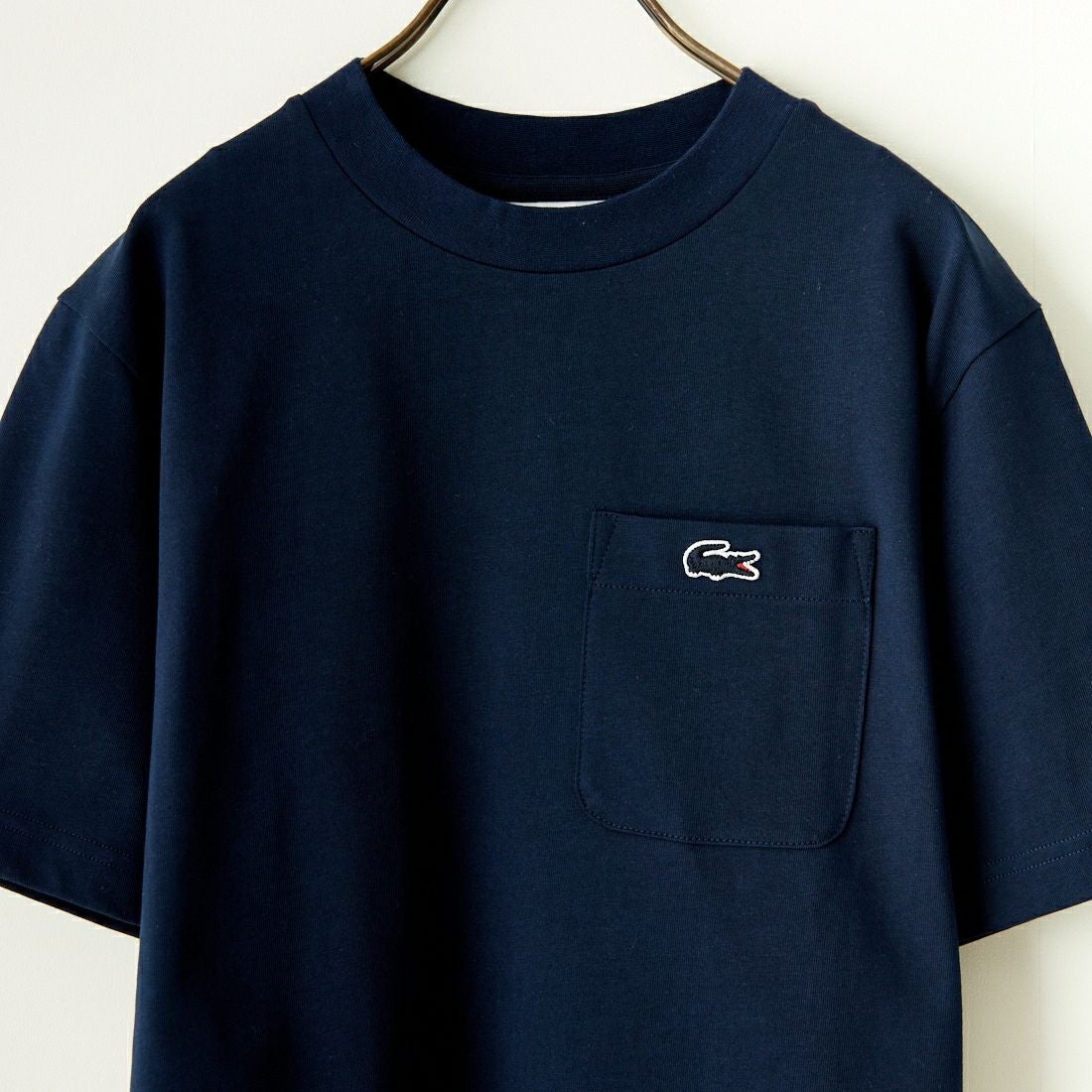 コステ] アウトラインクロックポケットTシャツ [TH5581] 166 NAVY
