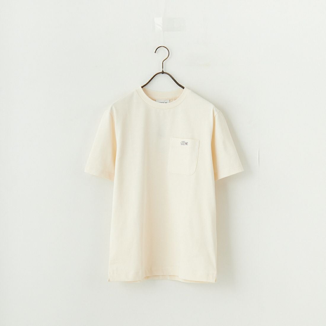 LACOSTE [ラコステ] アウトラインクロックポケットTシャツ [TH5581] XFJ ECRU