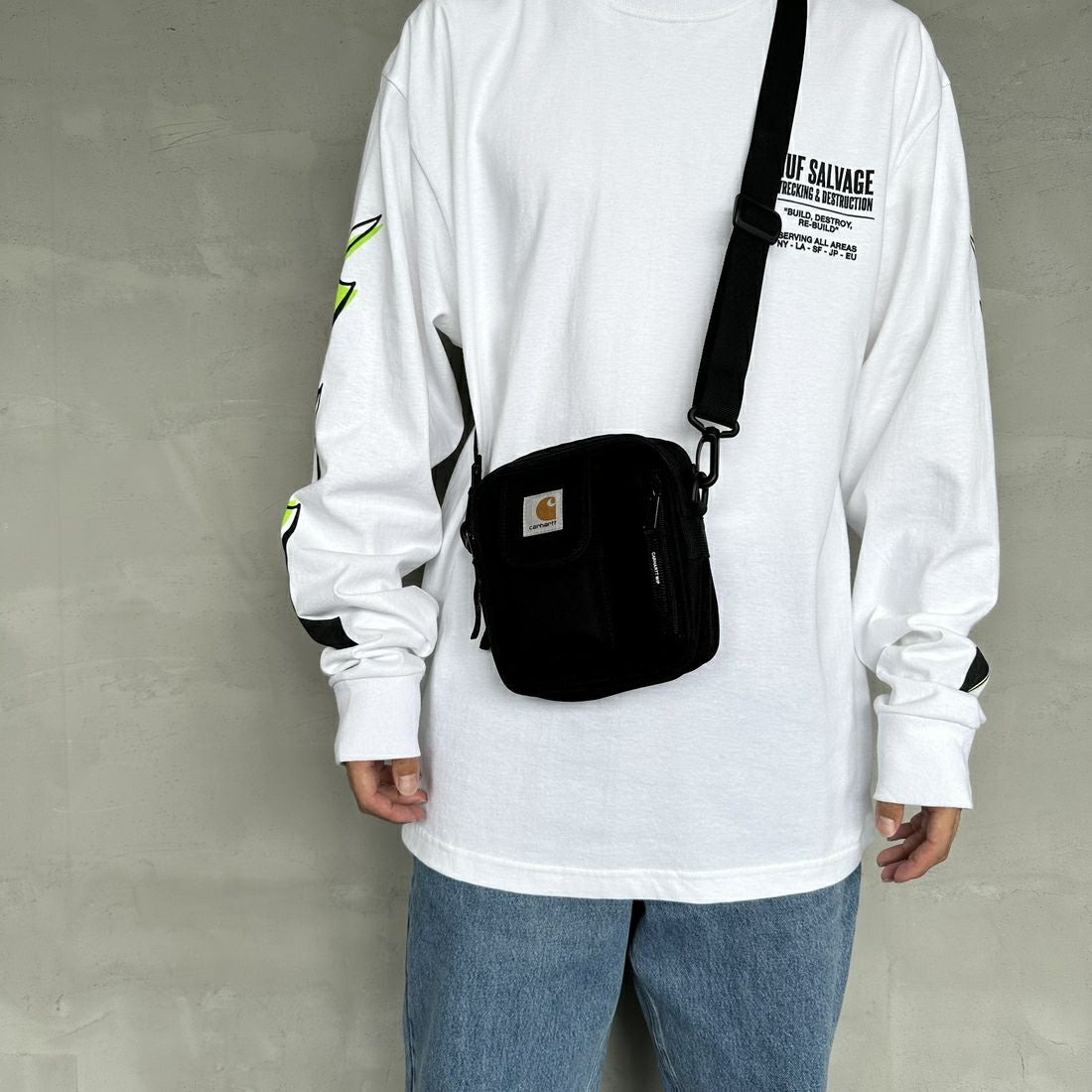 carhartt WIP [カーハートダブリューアイピー] エッセンシャル ショルダーバッグ [I031470] BLACK