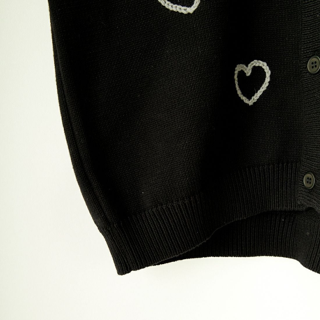ChahChah [チャーチャー] HAPPY HEARTFULL カーディガン [CC-24SS-KN01] BLACK