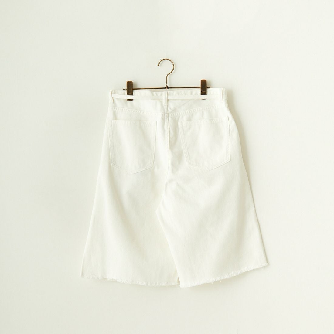 Noir Fabrik [ヌワールファブリック] フリンジデニムショートパンツ [NF-242-004] WHTｶﾂﾗｷﾞ