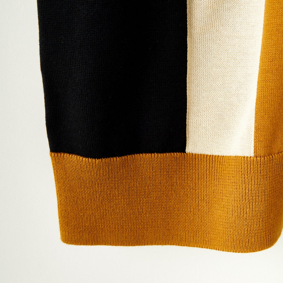 FRED PERRY [フレッドペリー] ストライプ ファインニットTシャツ [K7853] U57 BLK/OA