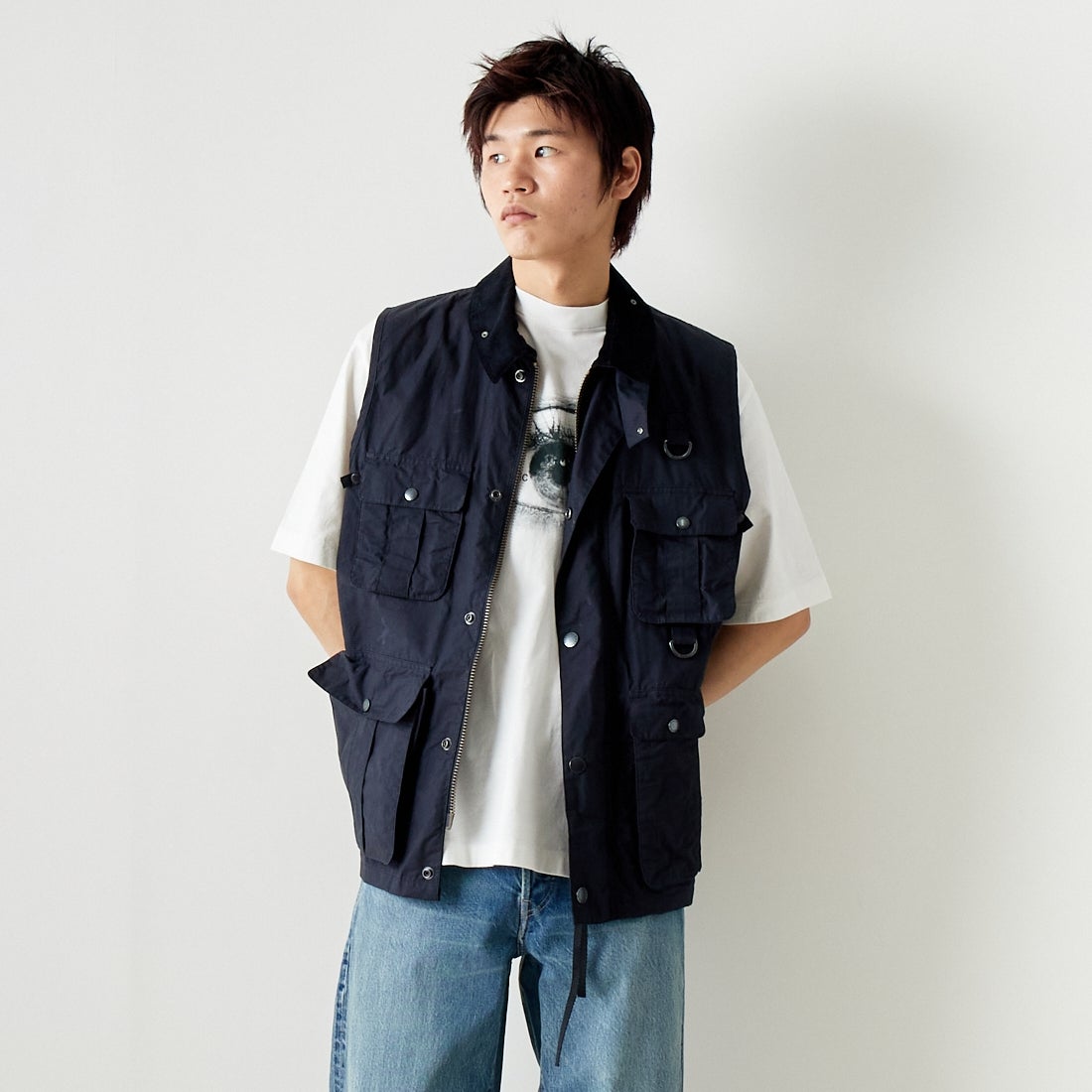 DK NAVY&&モデル身長：182cm 着用サイズ：M&&