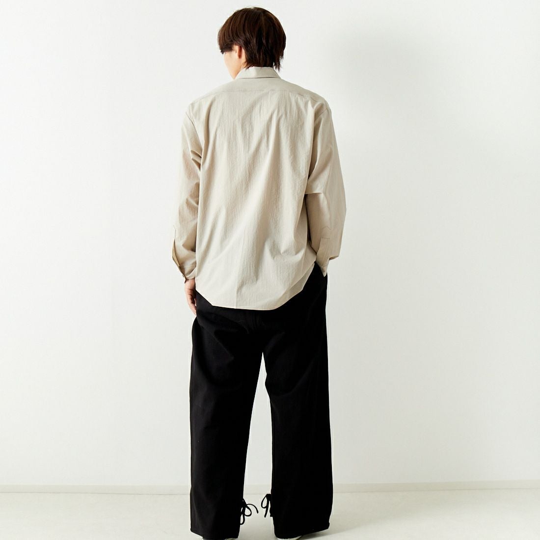 BASISBROEK [バージスブルック] HEART イージーパンツ [BJ-79CLT] BLACK &&モデル身長：179cm 着用サイズ：3&&