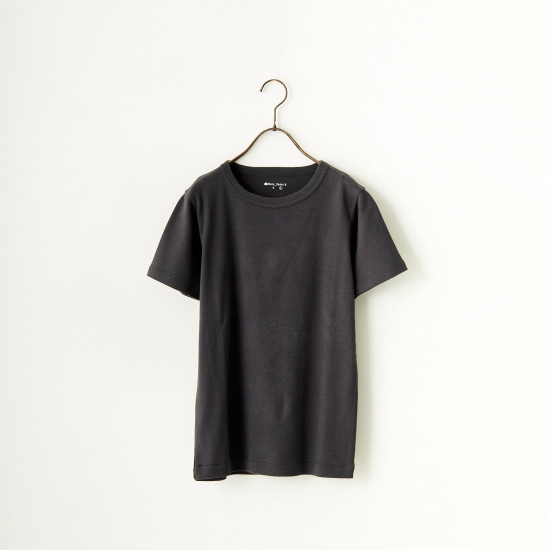 Noir Fabrik [ヌワールファブリック] コットンフライス 5分袖クルーネックTシャツ [IN-02SS] ｽﾐｸﾛ