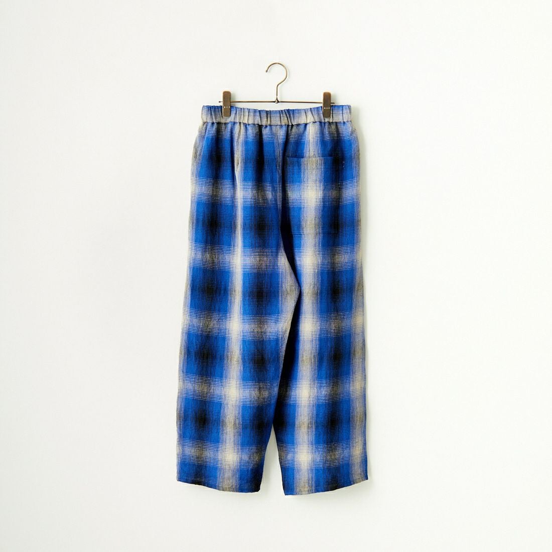 ATELIER BETON [アトリエベトン] リネンチェックパンツ [241-11D] BLUE CHK
