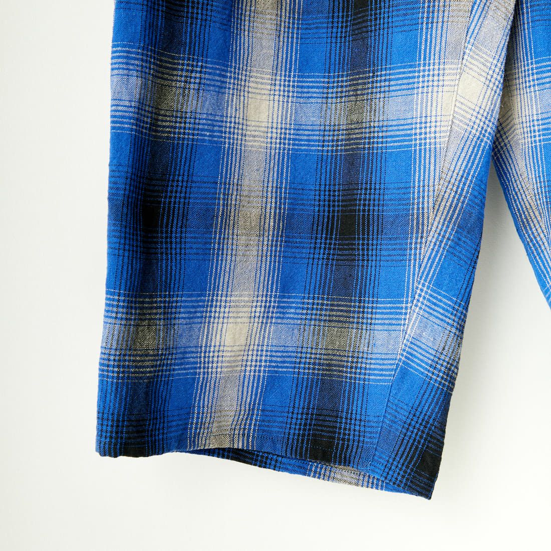 ATELIER BETON [アトリエベトン] リネンチェックパンツ [241-11D] BLUE CHK