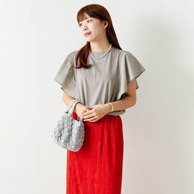 07 GRAY&&モデル身長：167cm 着用サイズ：F&&