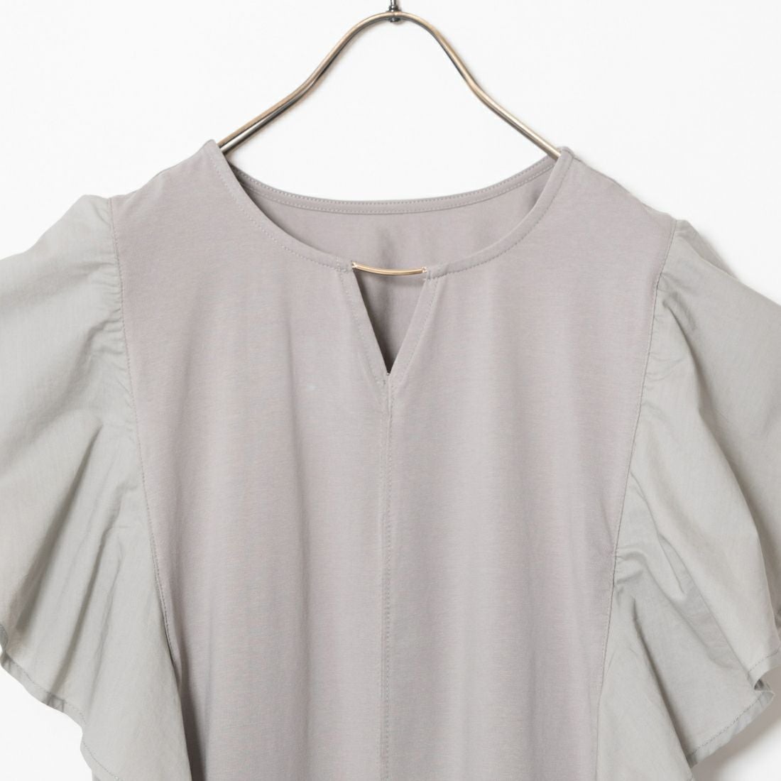 Maison de L'allure [メゾン ドゥ ラリュール] 2WAYキーネックラッフルプルオーバー [24112017] 07 GRAY