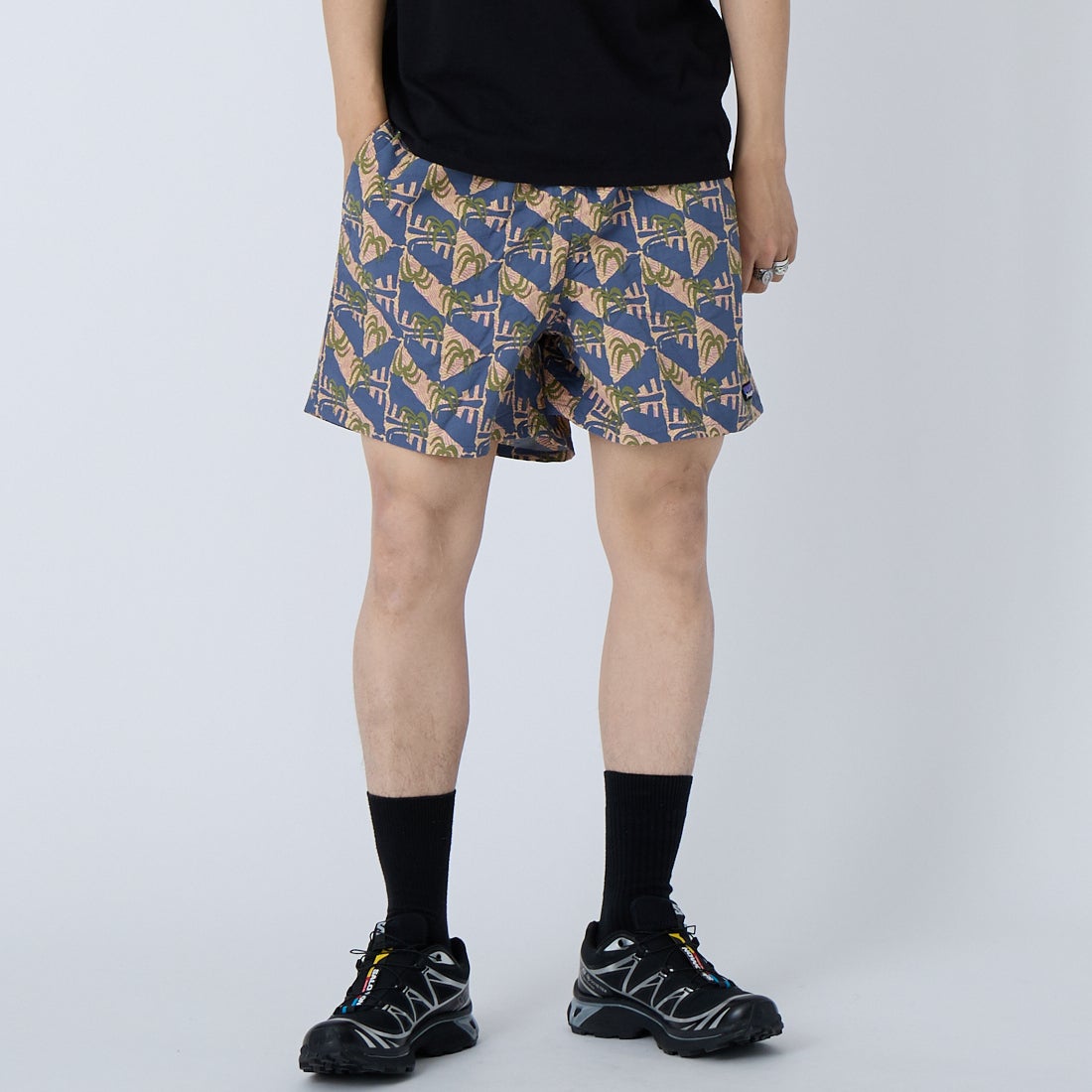 patagonia [パタゴニア] メンズ バギーズ ショーツ 5インチ [57022] JGDO &&モデル身長：179cm 着用サイズ：L&&