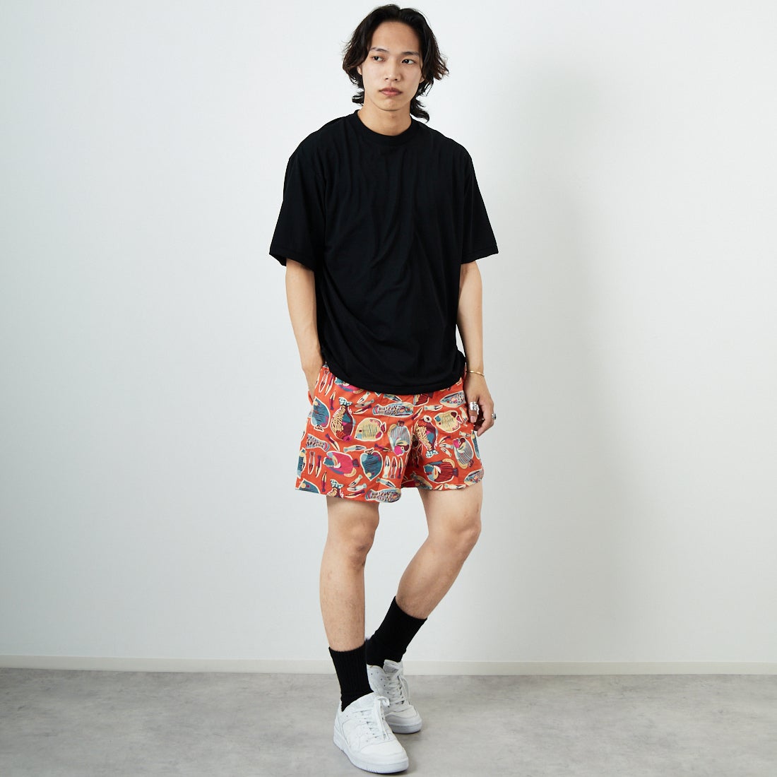 patagonia [パタゴニア] メンズ バギーズ ショーツ 5インチ [57022] WRPO &&モデル身長：179cm 着用サイズ：M&&