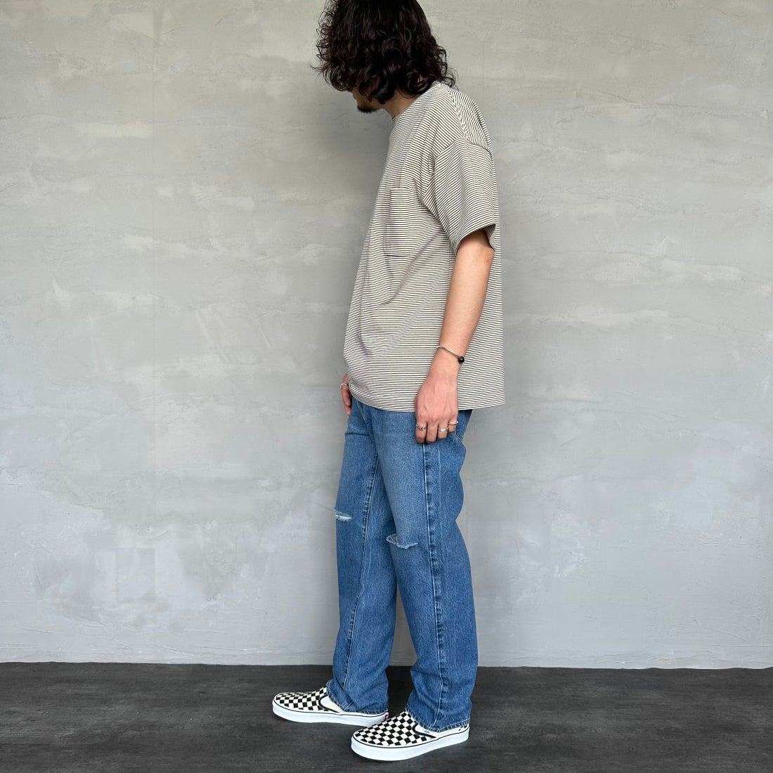 NEEDBY heritage [ニードバイヘリテージ] 別注 JOE ストレートデニム [JOE-JF] MBD &&モデル身長：173cm 着用サイズ：29&&