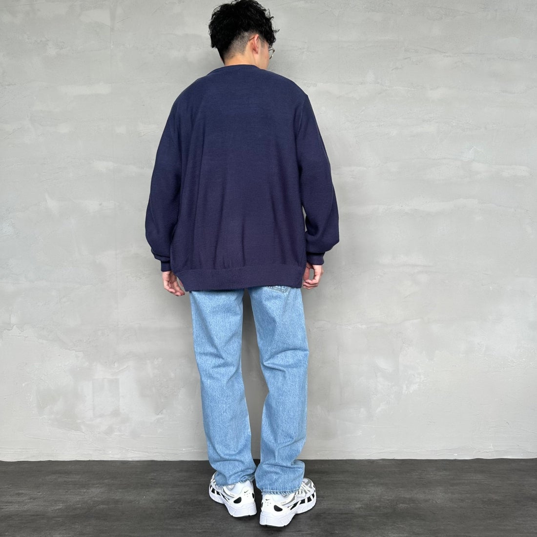 NEEDBY heritage [ニードバイヘリテージ] 別注 JOE ストレートデニム [JOE-JF] LBD &&モデル身長：168cm 着用サイズ：28&&