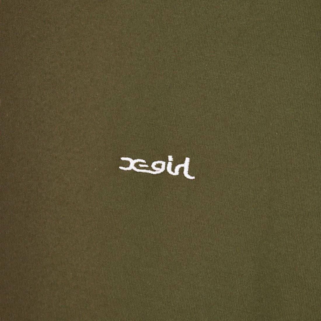 X-girl [エックスガール] フェイスロゴTシャツ [105241011025] OLIVE