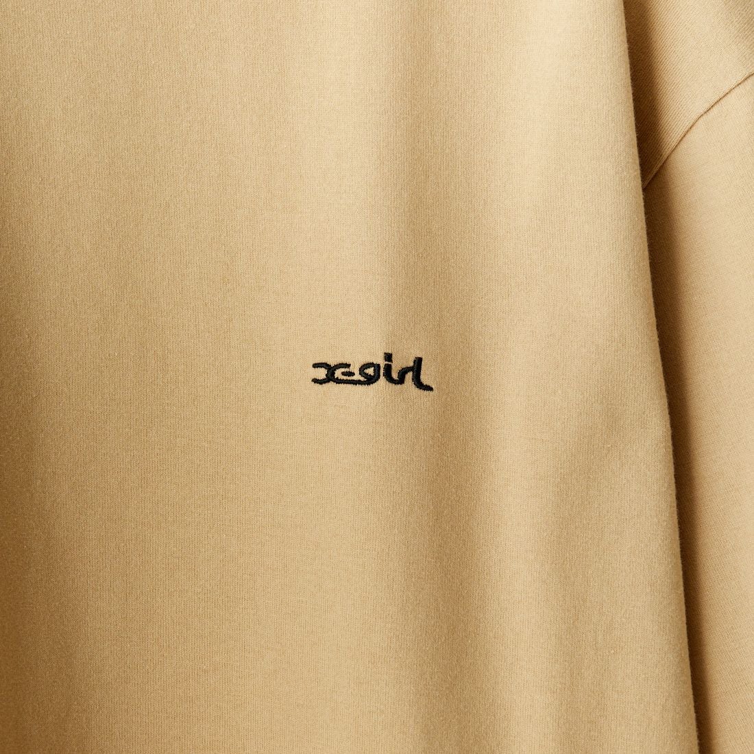 X-girl [エックスガール] フェイスロゴTシャツ [105241011025] BEIGE