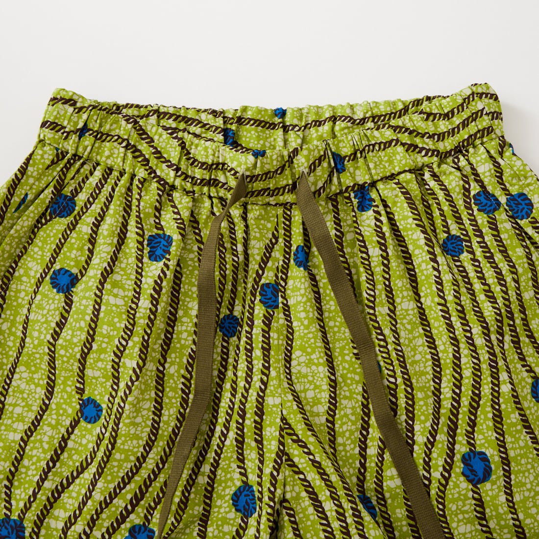 le glazik [ルグラジック] バティック柄プリント コットンイージーパンツ [LG-E0048BTK] LIME GREEN