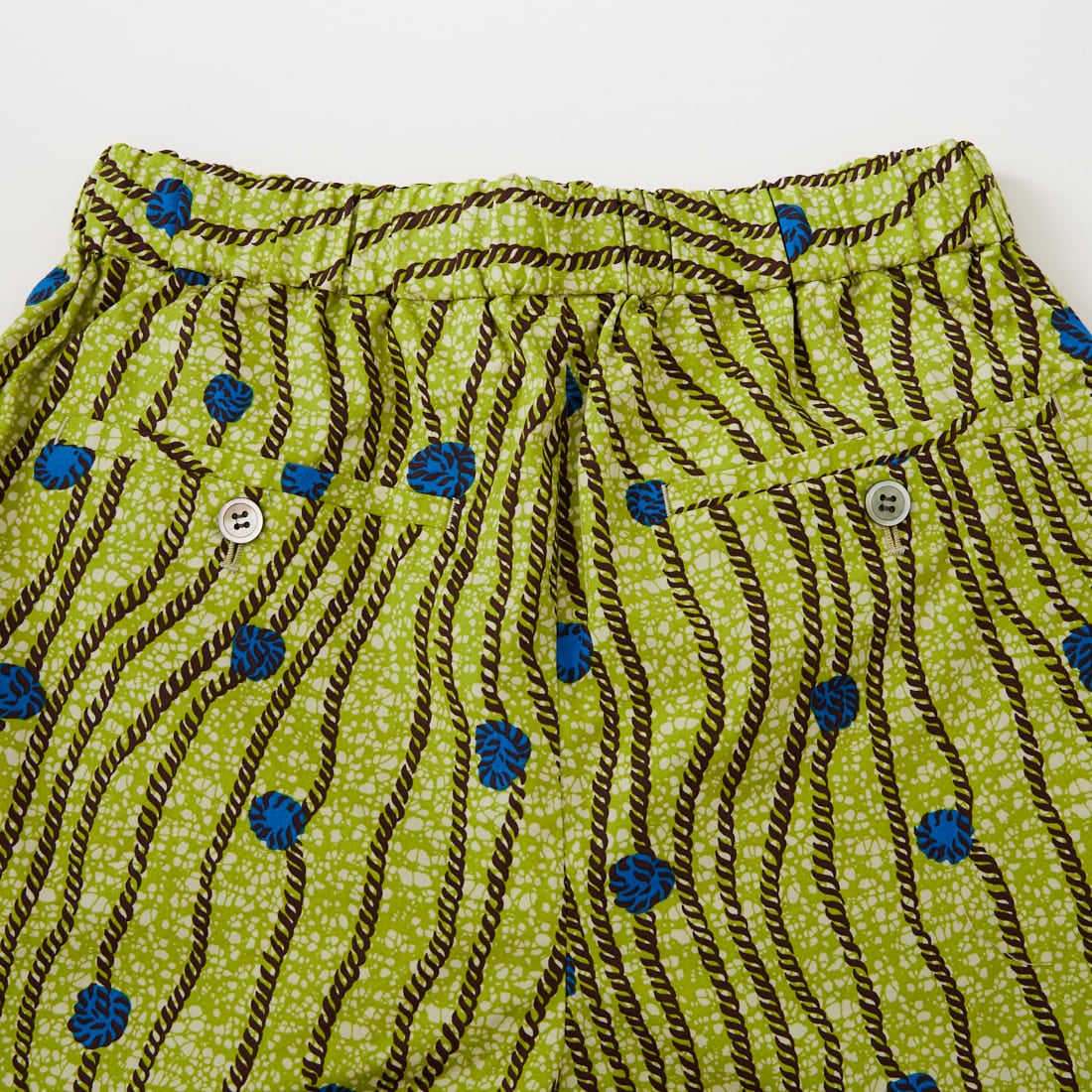 le glazik [ルグラジック] バティック柄プリント コットンイージーパンツ [LG-E0048BTK] LIME GREEN