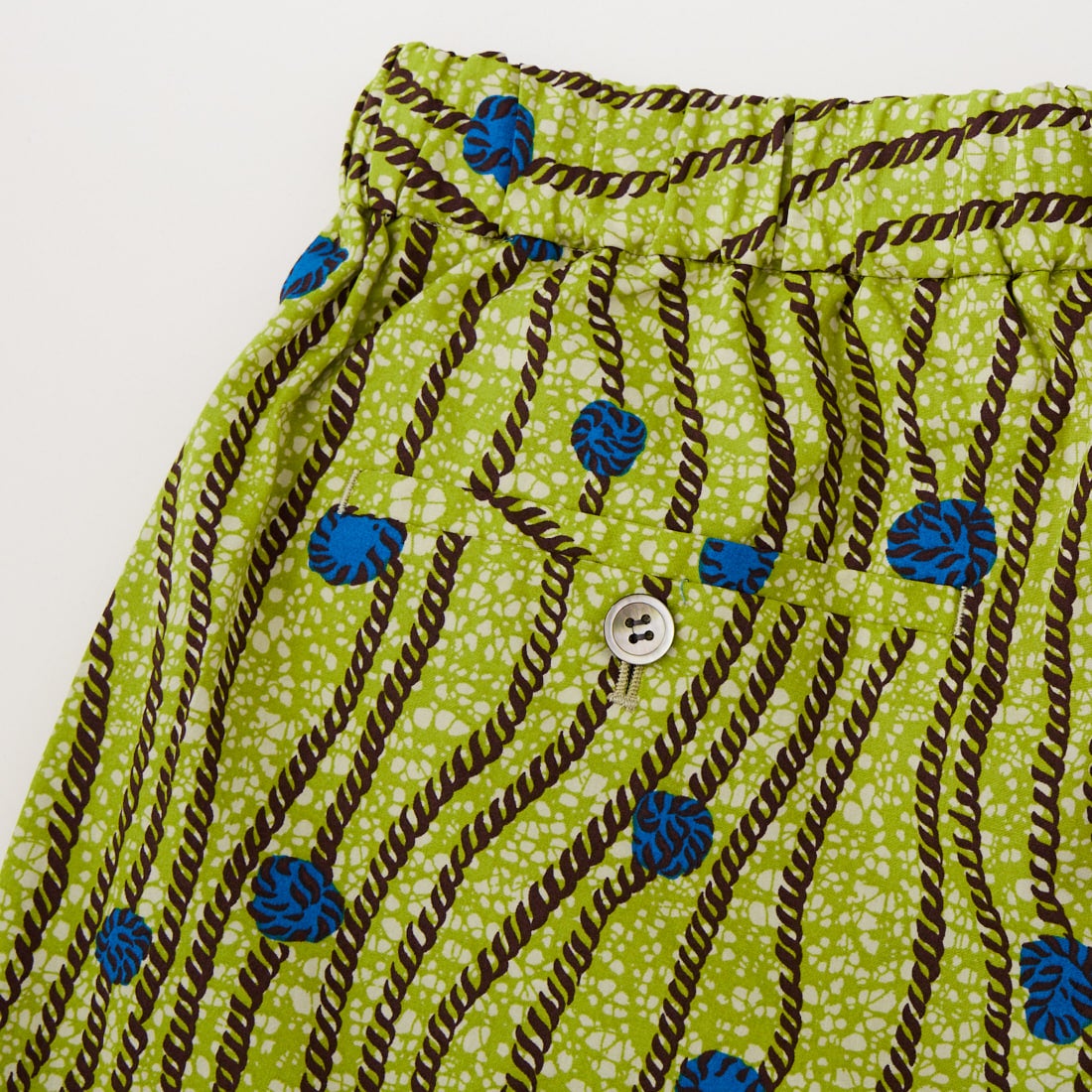 le glazik [ルグラジック] バティック柄プリント コットンイージーパンツ [LG-E0048BTK] LIME GREEN