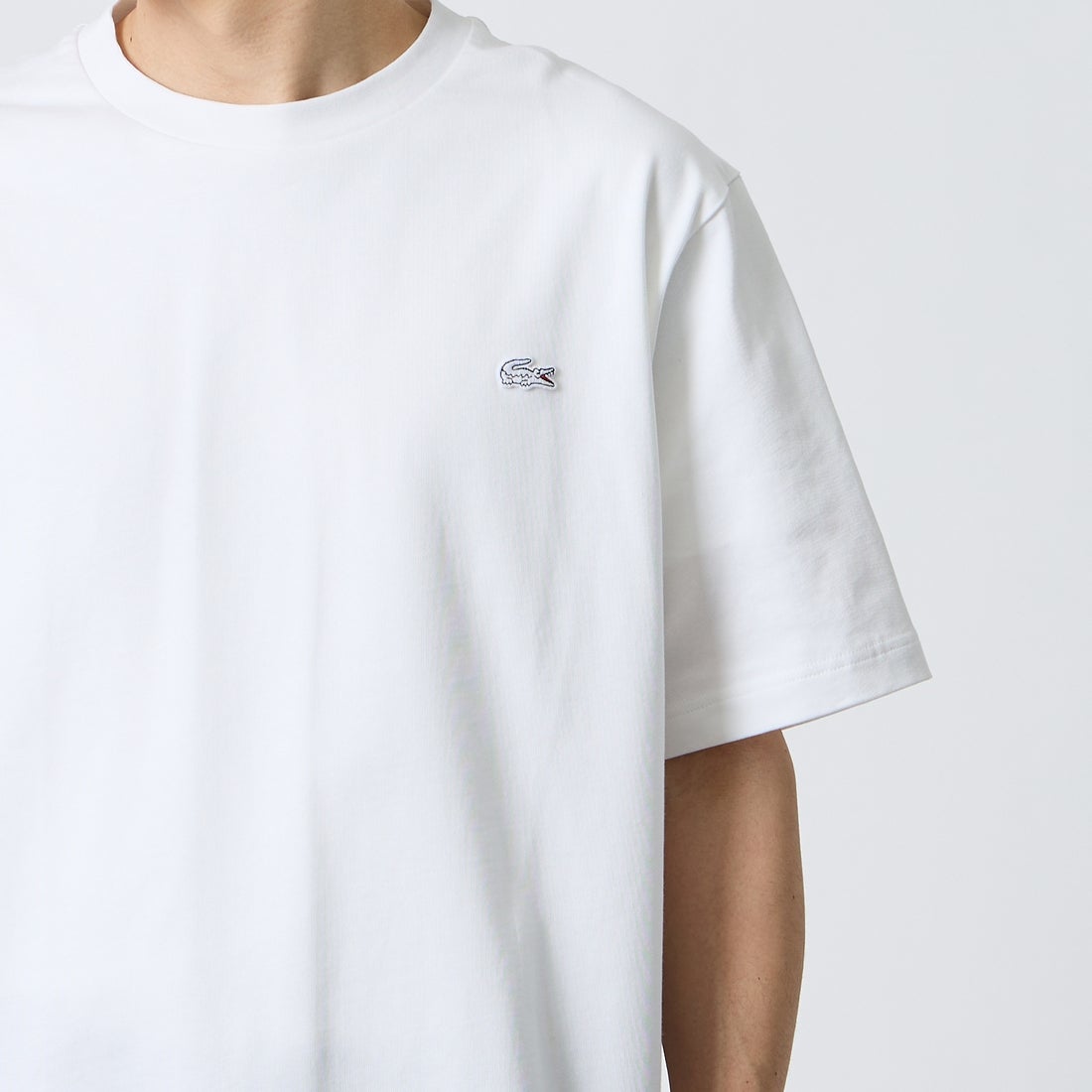 LACOSTE [ラコステ] クルーネックTシャツ [TH5582] 001 WHITE
