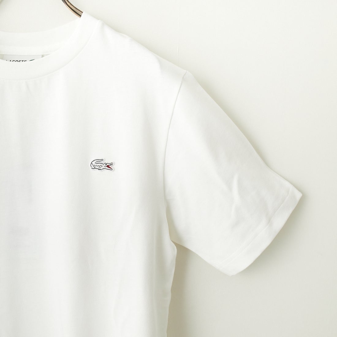 LACOSTE [ラコステ] クルーネックTシャツ [TH5582] 001 WHITE