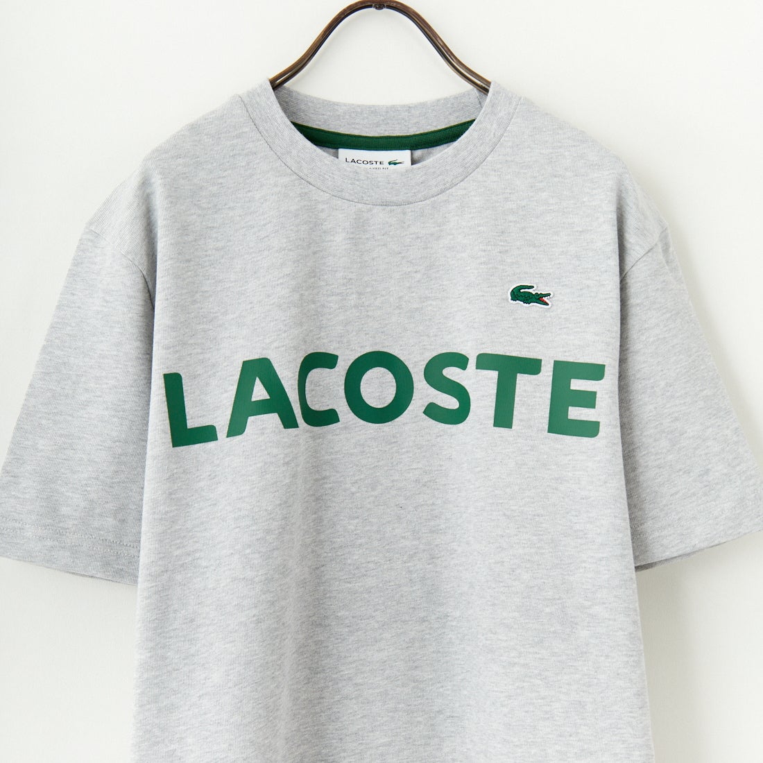 LACOSTE [ラコステ] ヘビーウェイトロゴTシャツ [TH2299] CCA L.GREY