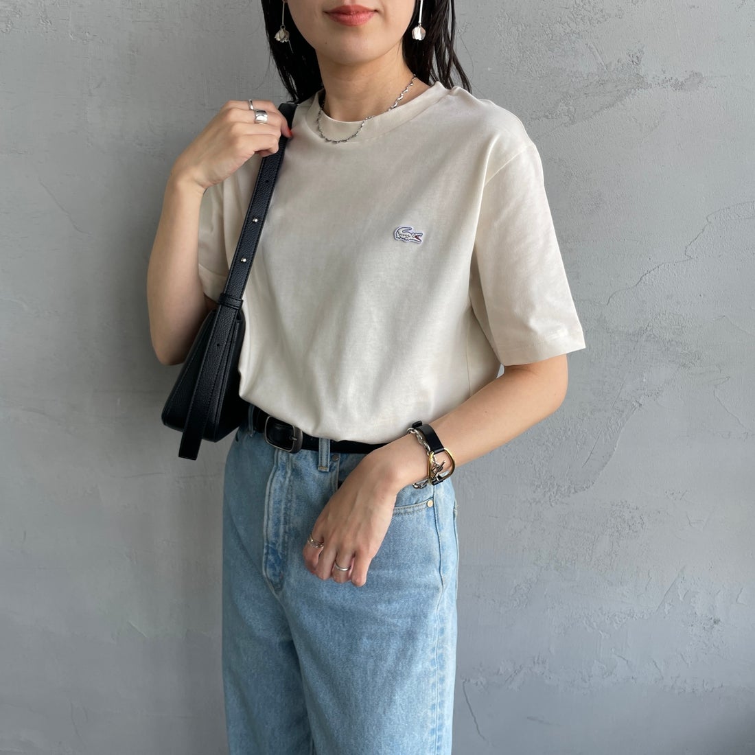 XFJ ECRU&&モデル身長：160cm 着用サイズ：2&&