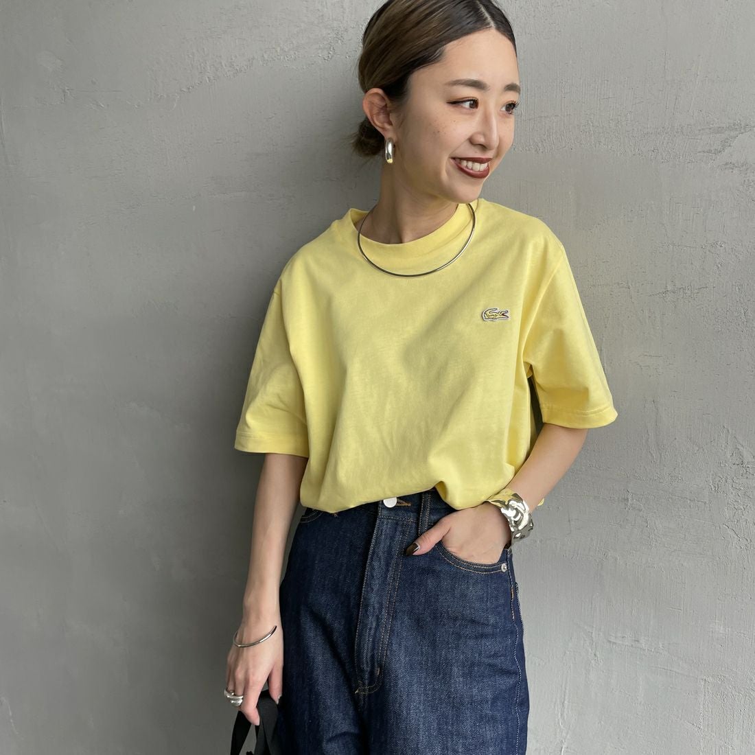 107 YELLOW&&モデル身長：150cm 着用サイズ：2&&