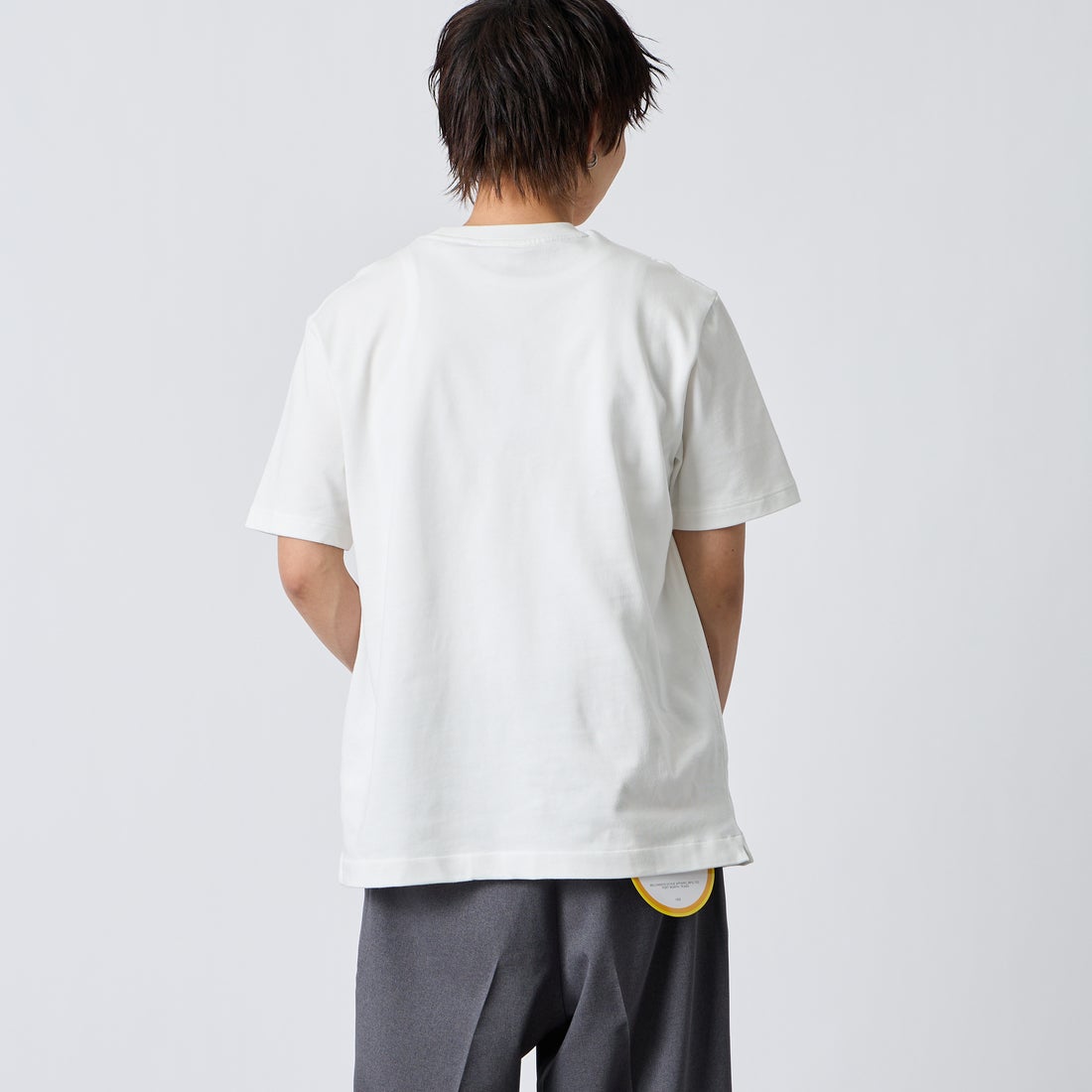 LACOSTE [ラコステ] ヘビーウェイトロゴTシャツ [TH2299] 70V WHITE LACOSTE [ラコステ] ヘビーウェイトロゴTシャツ [TH2299] 70V WHITE LACOSTE [ラコステ] ヘビーウェイトロゴTシャツ [TH2299] 70V WHITE &&モデル身長：177cm 着用サイズ：L&&