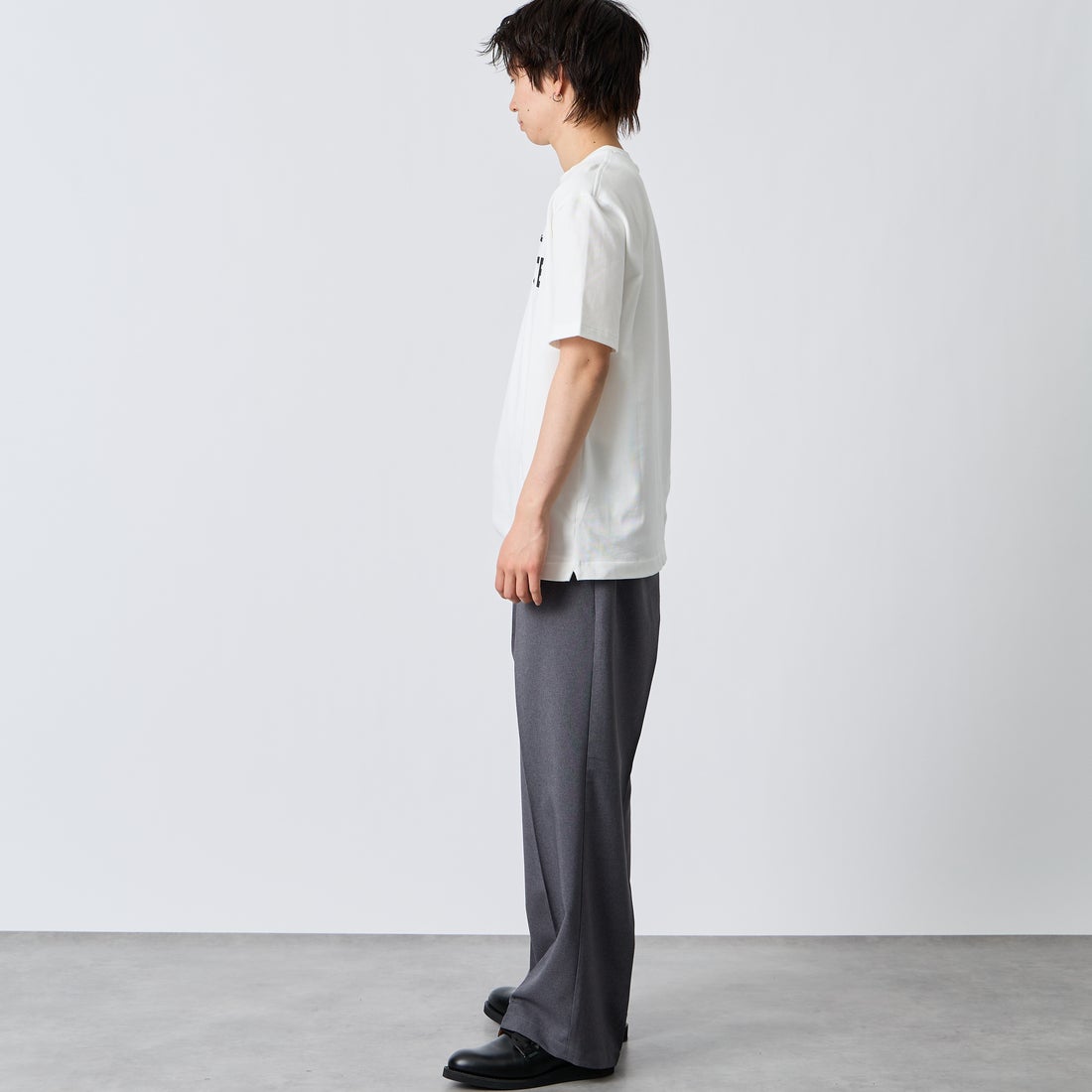 LACOSTE [ラコステ] ヘビーウェイトロゴTシャツ [TH2299] 70V WHITE LACOSTE [ラコステ] ヘビーウェイトロゴTシャツ [TH2299] 70V WHITE LACOSTE [ラコステ] ヘビーウェイトロゴTシャツ [TH2299] 70V WHITE &&モデル身長：177cm 着用サイズ：L&&