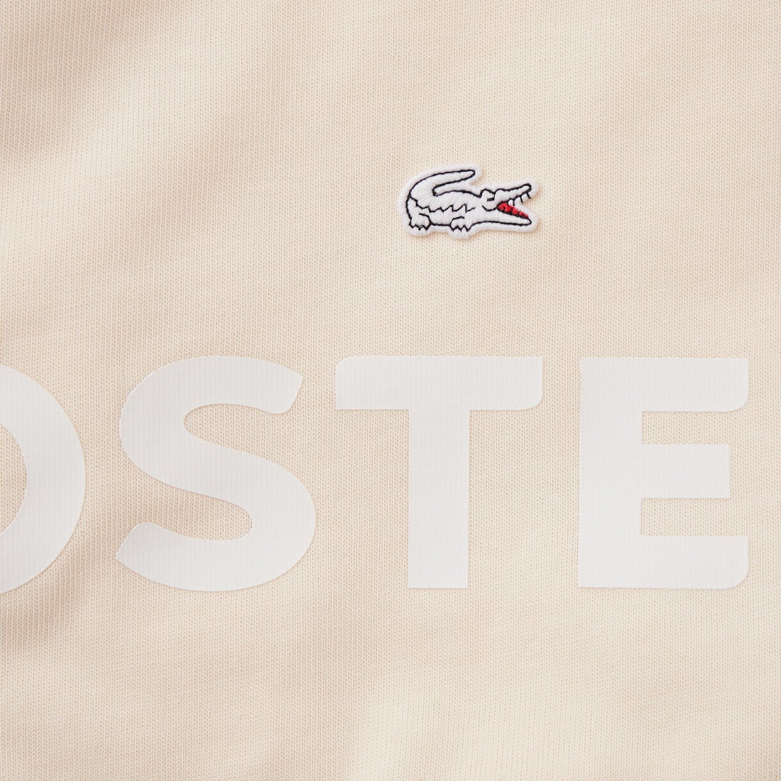 LACOSTE [ラコステ] ヘビーウェイトロゴTシャツ [TH2299] XFJ ECRU