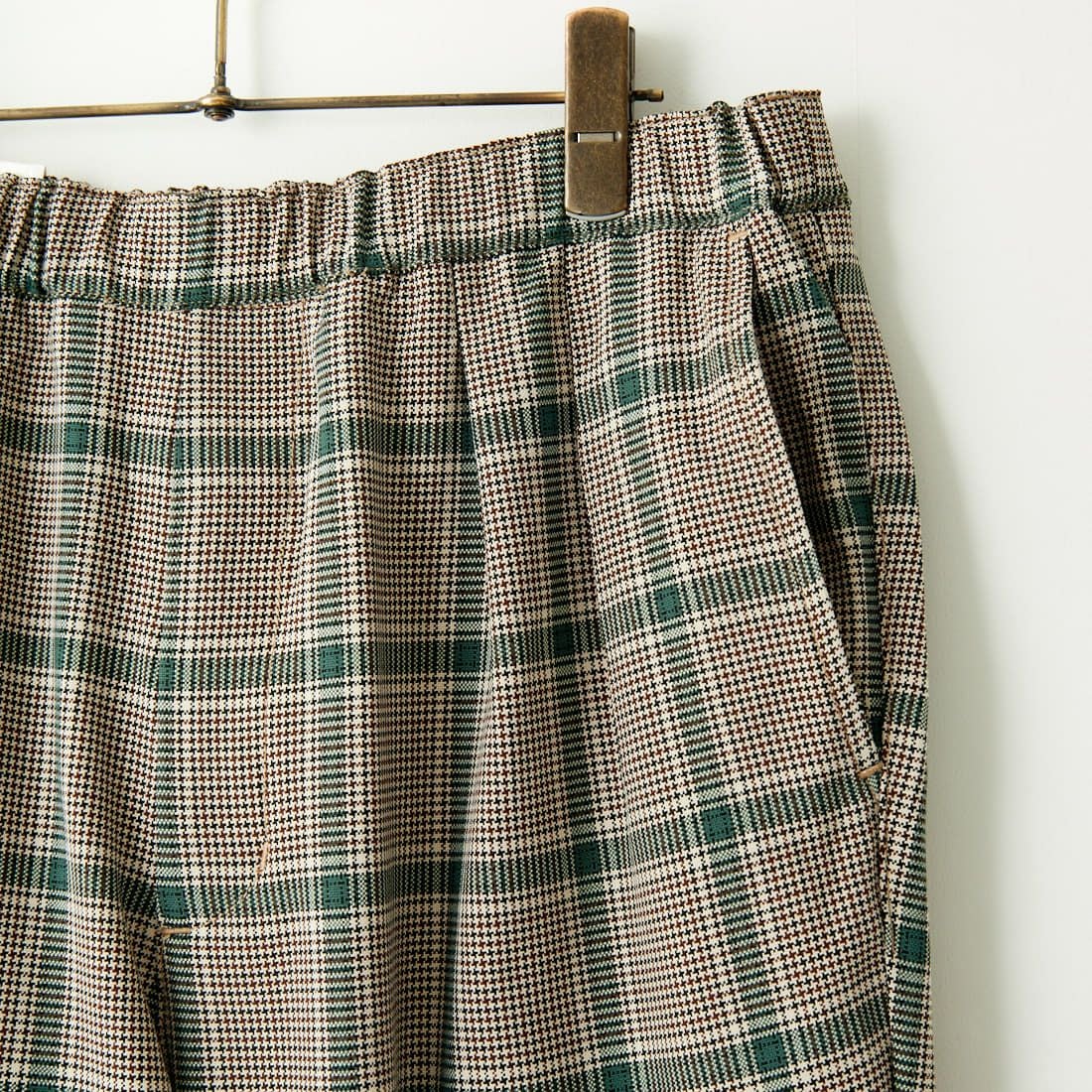 Jeans Factory Clothes [ジーンズファクトリークローズ] T/R チェックタックインパンツ [JFC-241-005] 67 BEG