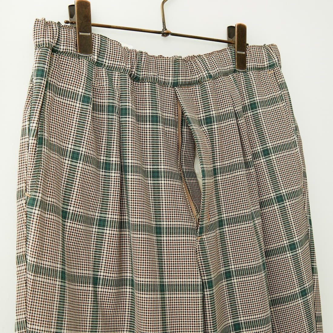 Jeans Factory Clothes [ジーンズファクトリークローズ] T/R チェックタックインパンツ [JFC-241-005] 67 BEG
